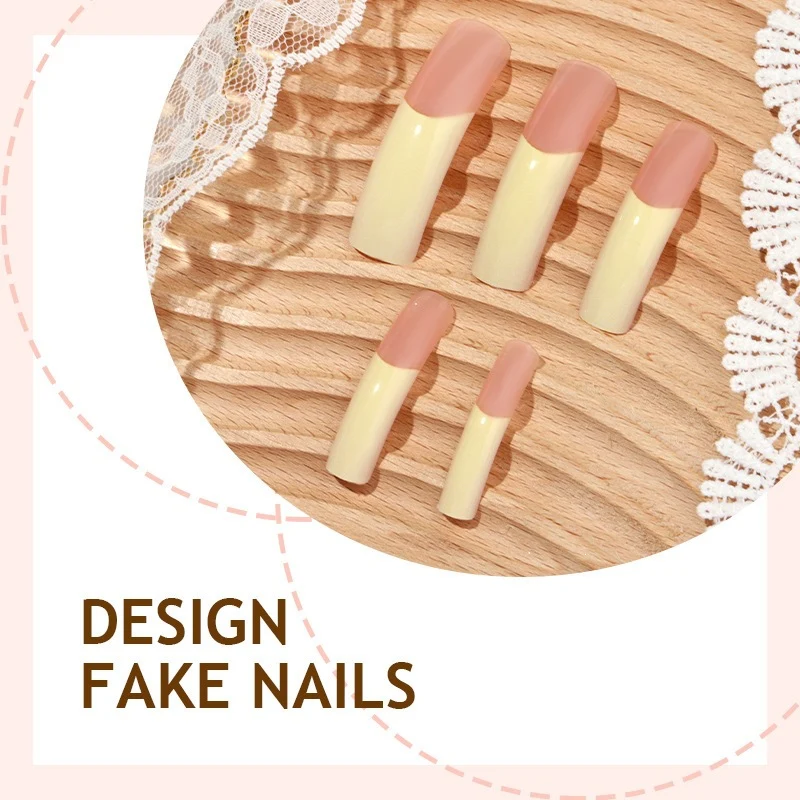 Kunstnagelset mit eleganten französischen Spitzen und hochwertigen Materialien Karnz