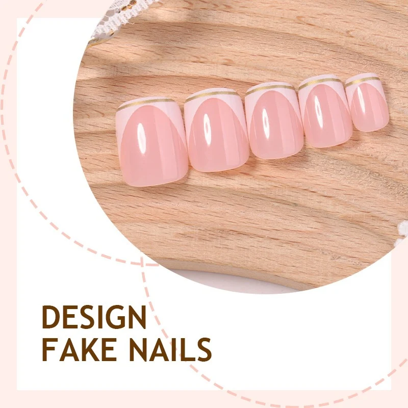 Kunstnagelset mit elegantem Spitzen-Design Karnz