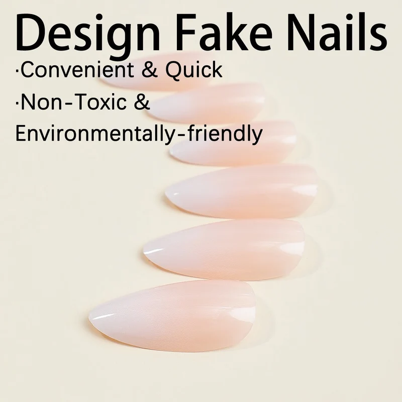 Kunstnagelset mit elegantem Ombre-Effekt Karnz