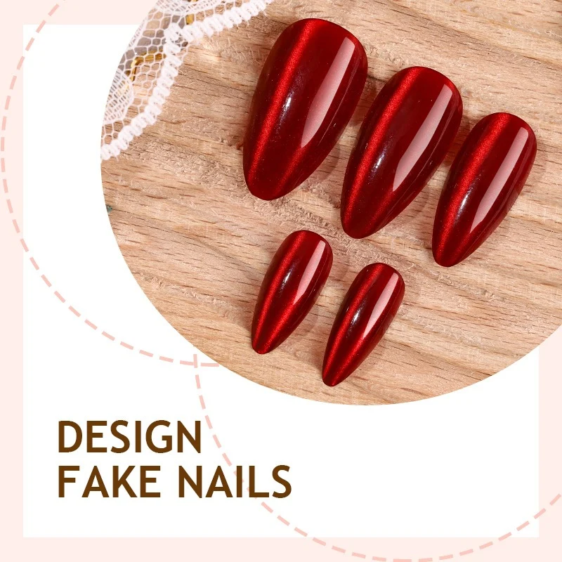Kunstnagelset mit elegantem länglichem Design Karnz