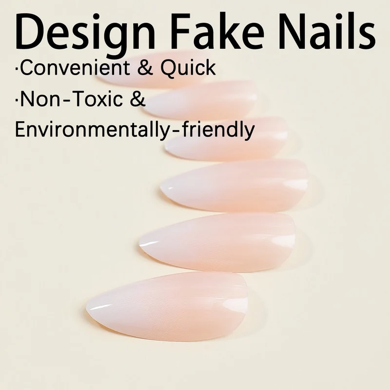 Kunstnägel mit elegantem French-Design und selbstklebenden Nägeln Karnz